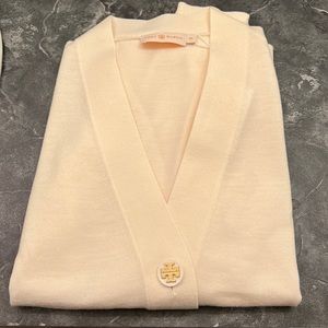 Tory Burch Simone new ivory cardigan